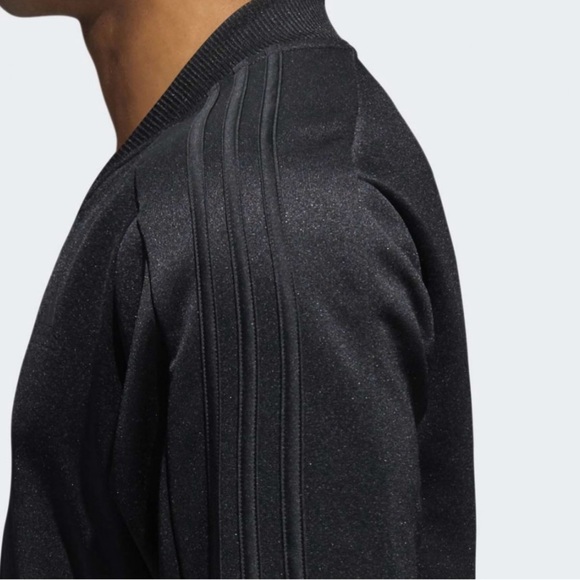 *NEW* Adidas Men's Black ID Track Bomber Jacket - Picture 4 of 11